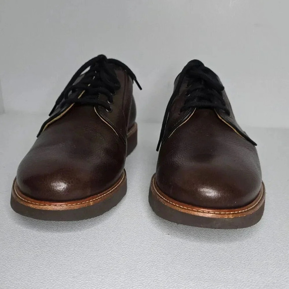 Samuel Hubbard Men's Highlander Oxford Shoes BROWN Pebble Grain Leather 9 W US - Picture 5 of 10